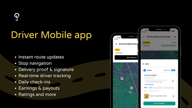 Driver mobile app