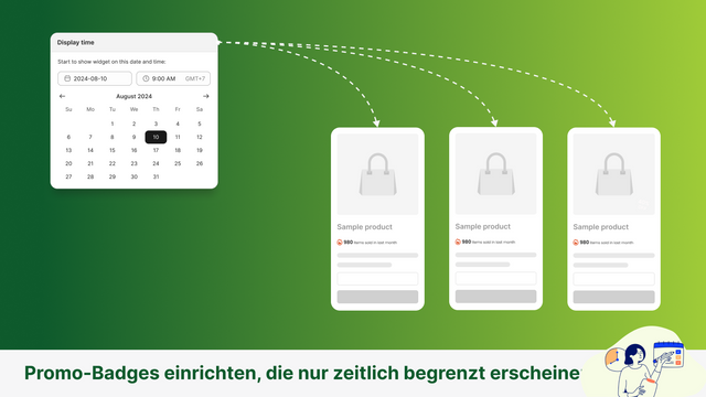 Promo-Kampagnen mit sichtbaren Badges und Labels erstellen