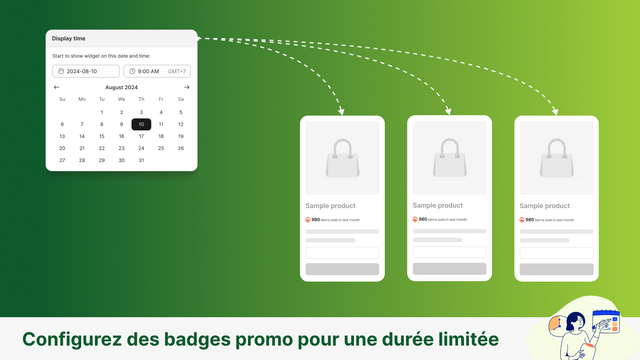Créez des promos avec badges et étiquettes visibles