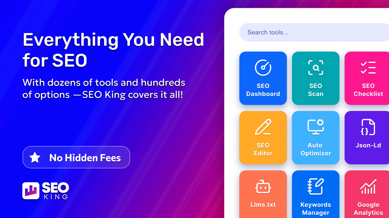 Everything You Need for SEO