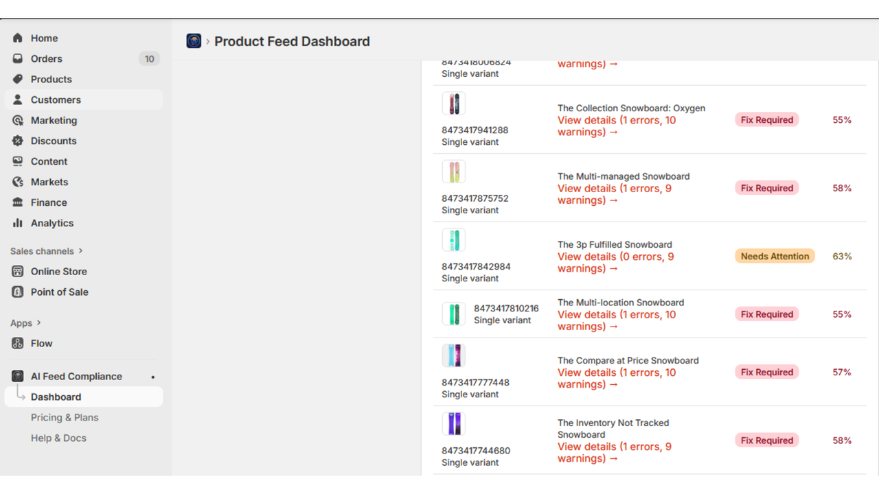 App Dashboard