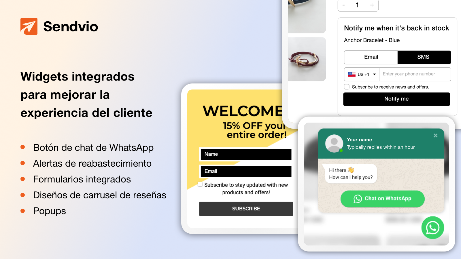 De nuevo en stock, alertas de reabastecimiento
