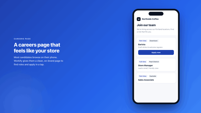 Workify - A careers page that feels like your store