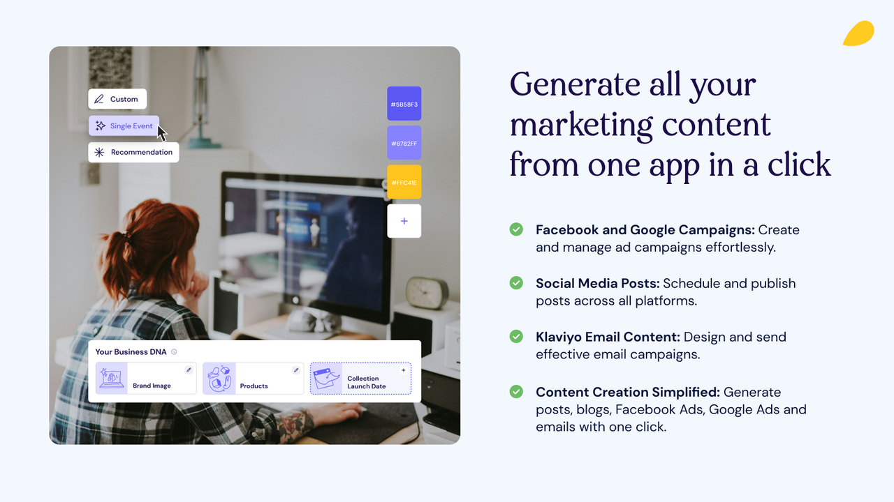 Generate all your branded marketing content