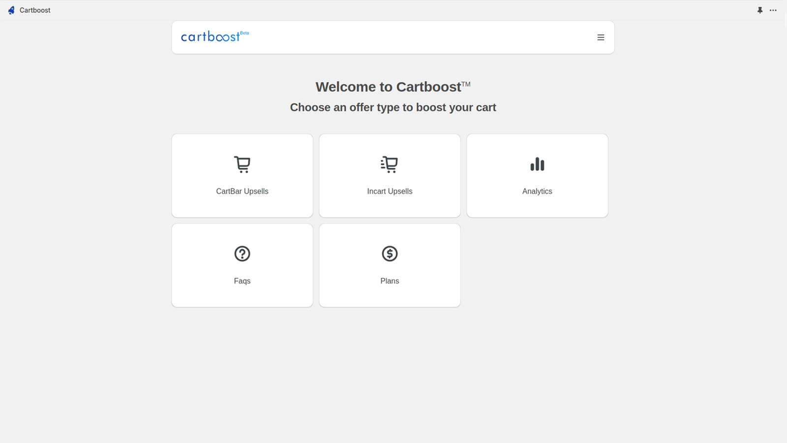 Manage upsells and track analytics with a dashboard.