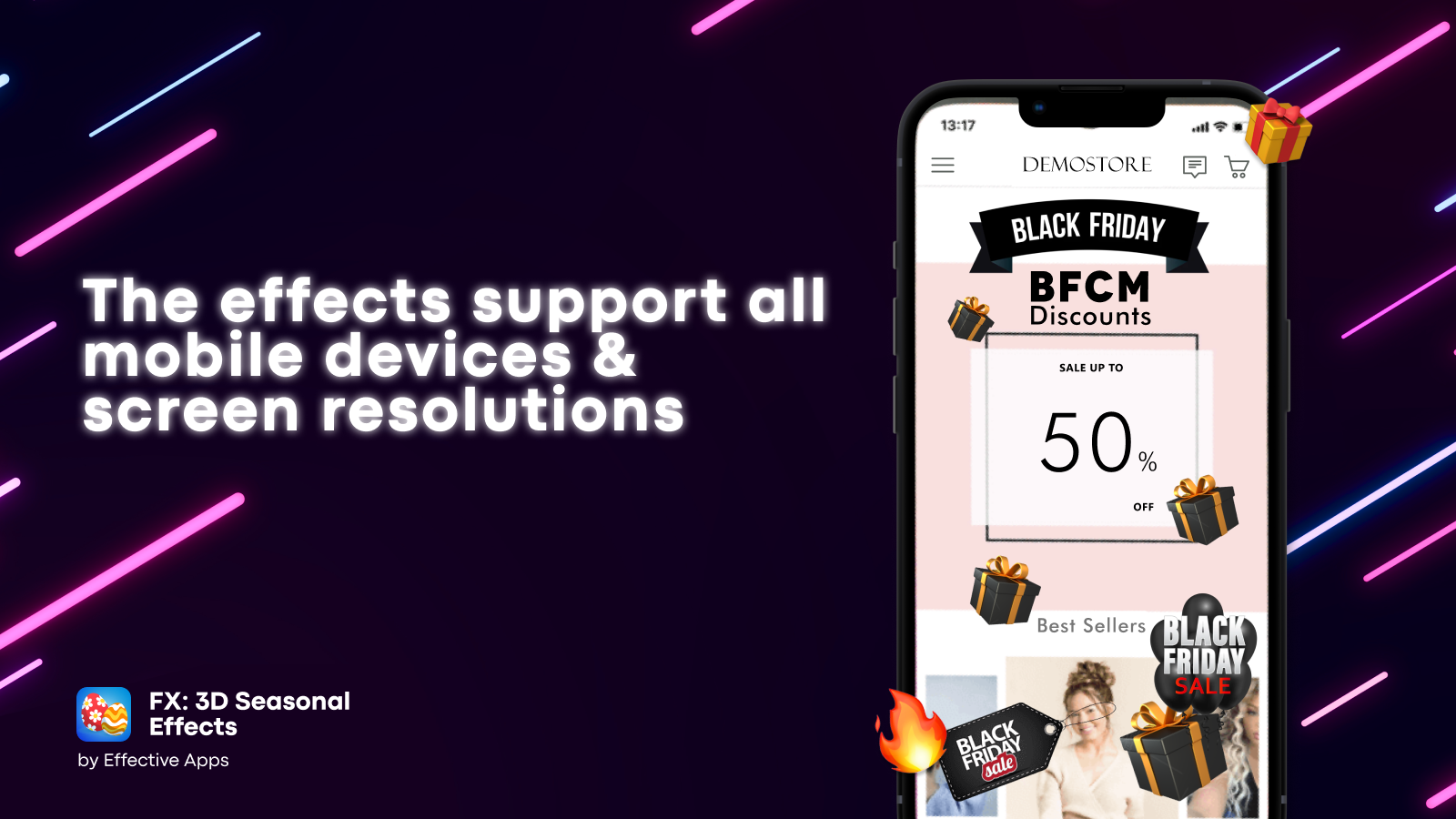 The Black Friday Cyber Monday (BFCM) effects active in mobile