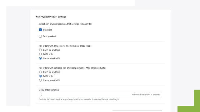 Easy and simple settings