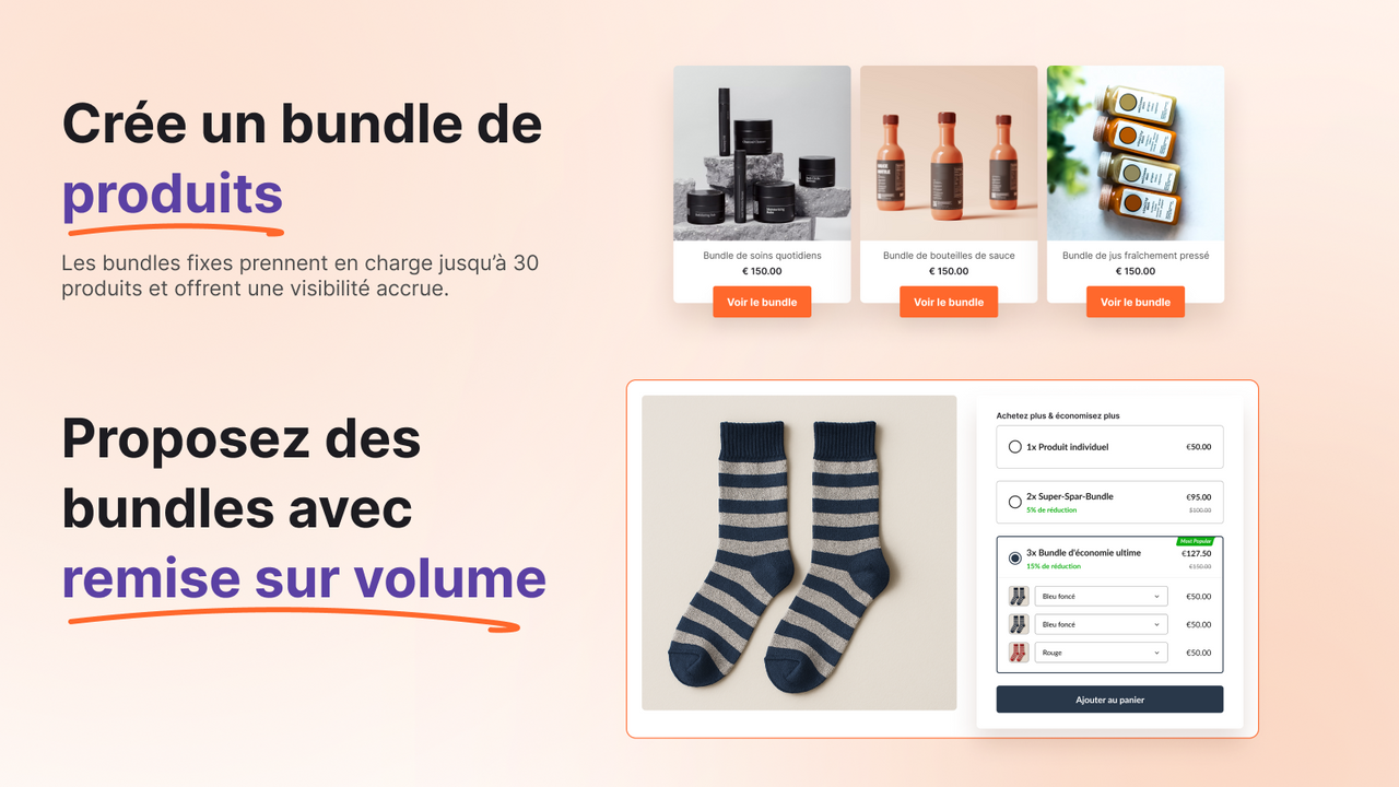  Augmentez la VMC avec des packs fixes et packs volume
