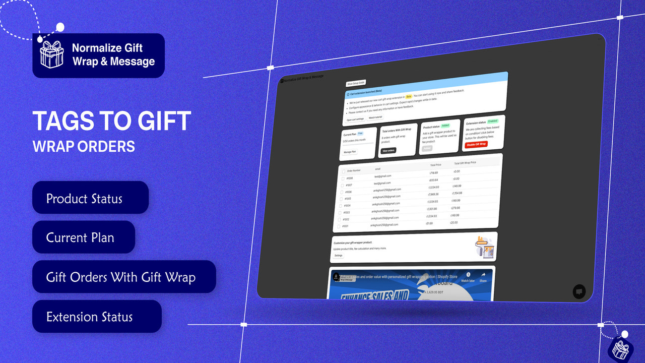 App admin home page