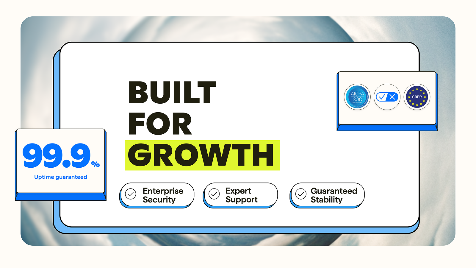 Enterprise security, expert support, guaranteed stability 