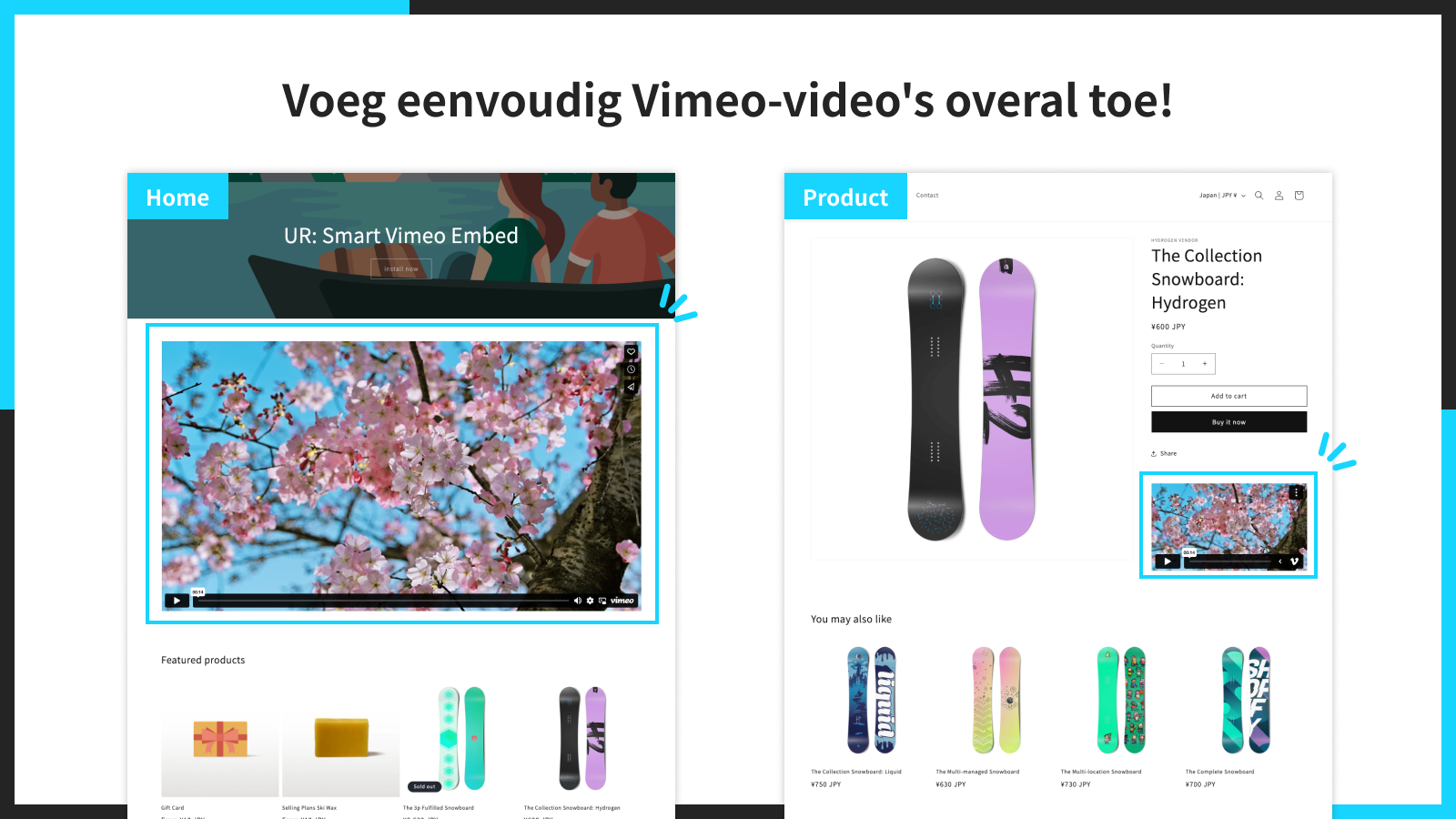 Voeg eenvoudig Vimeo-video's overal toe!