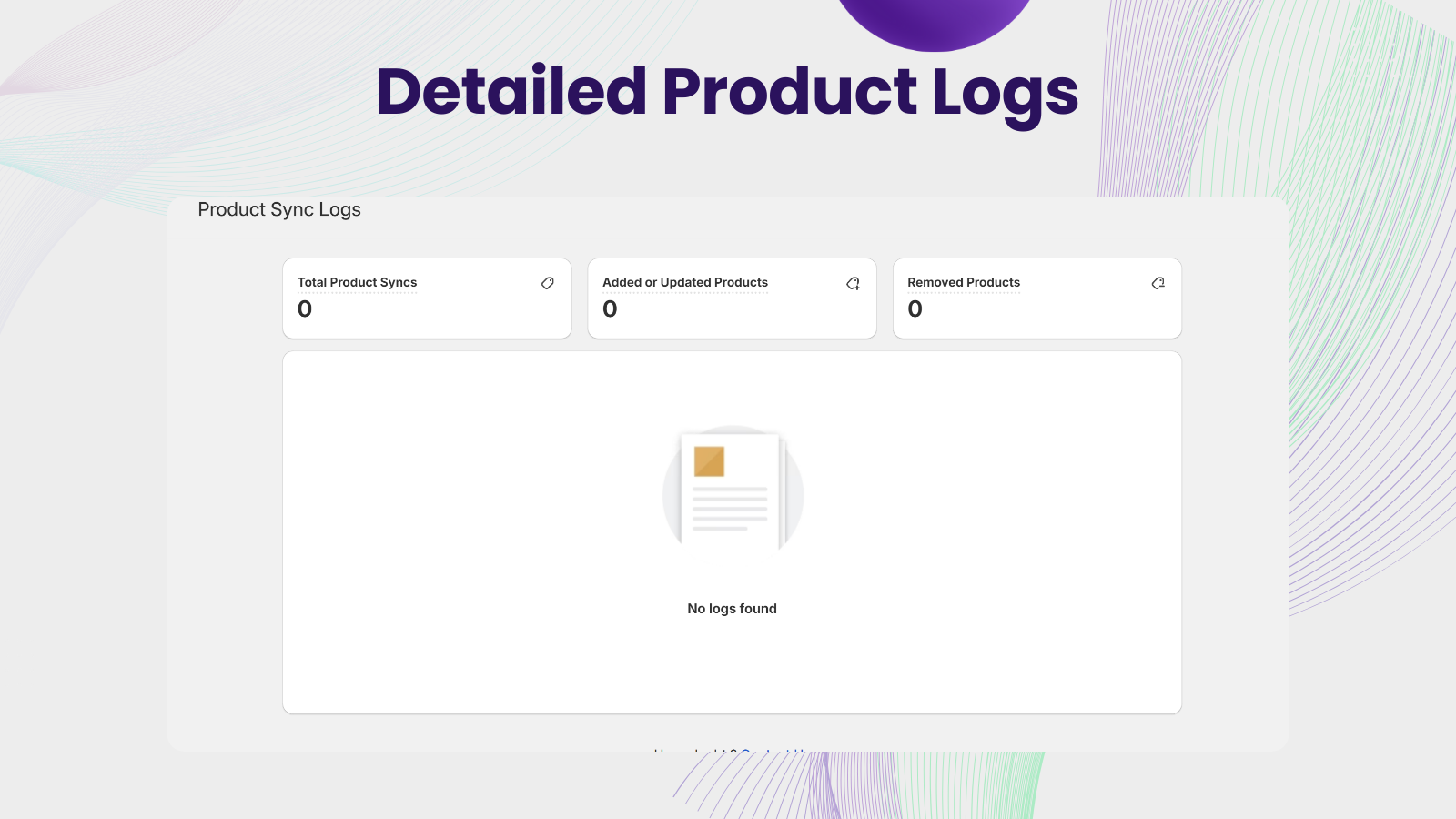 product logs