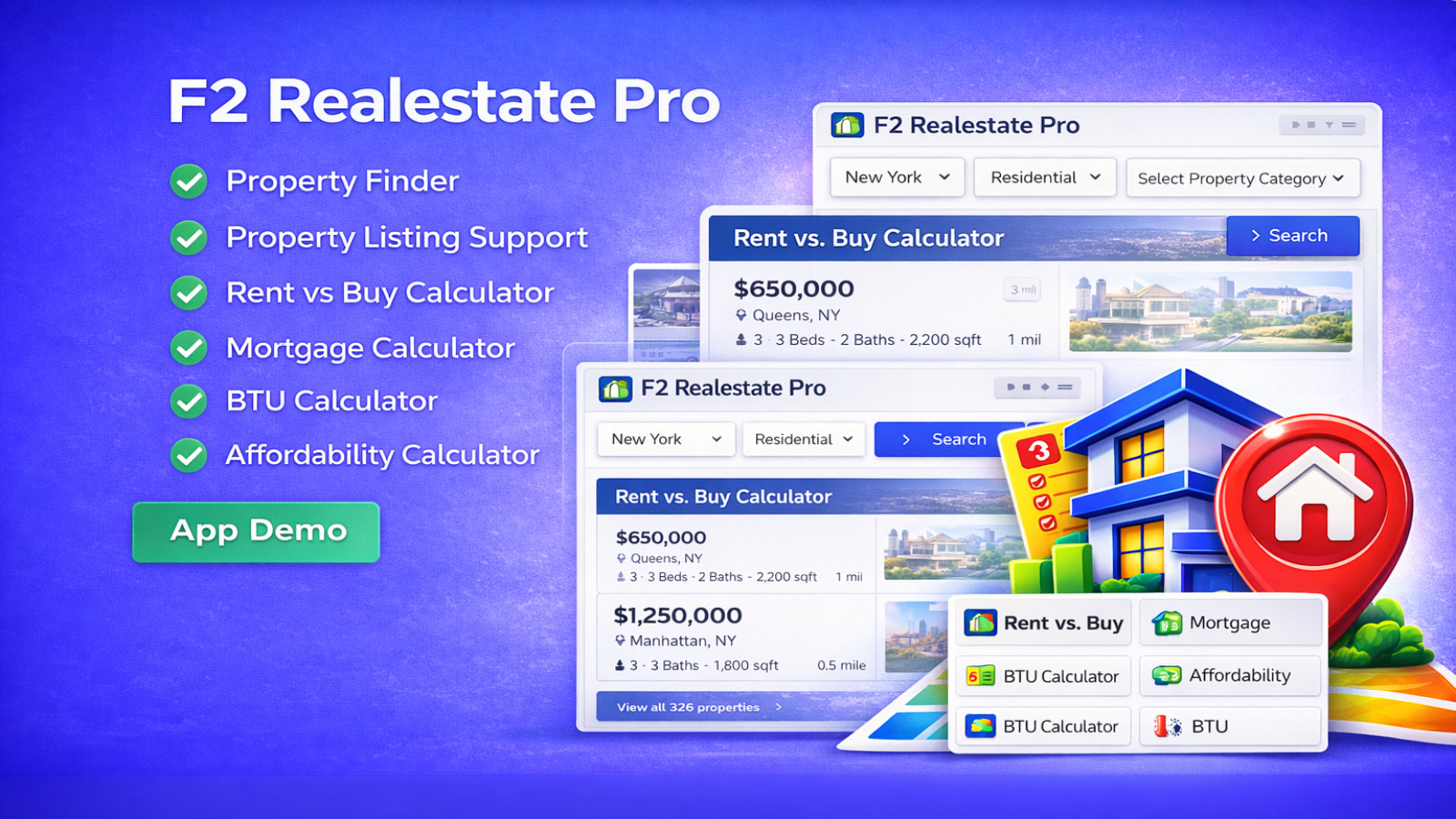 Add and manage property listings in Shopify with search filters