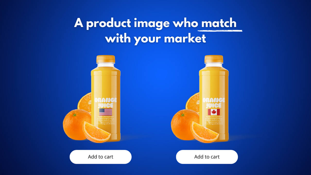 Change product image to different market shopify app