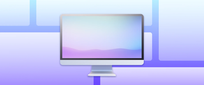 Ilustração de uma tela de computador.