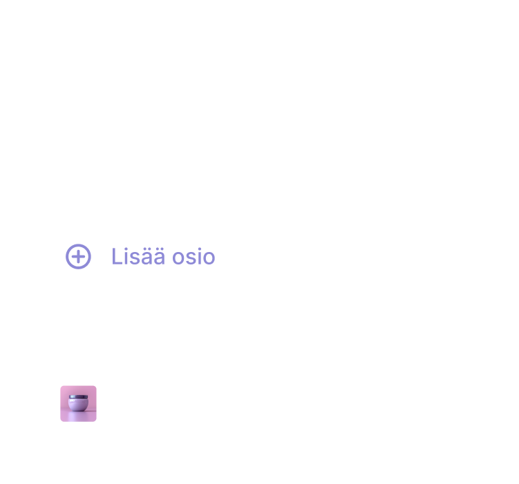 Paneeli käyttöliittymässä