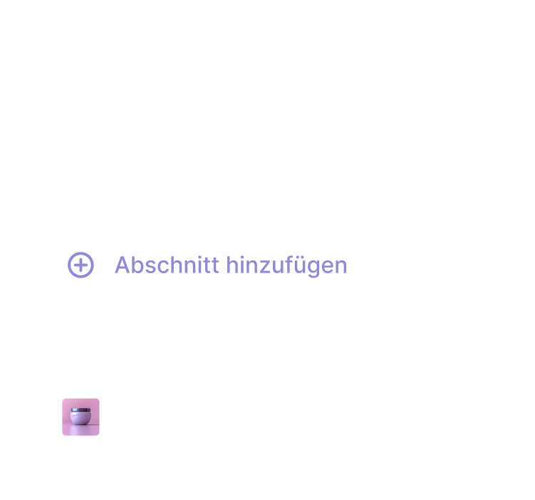 UI – Ausschnitt