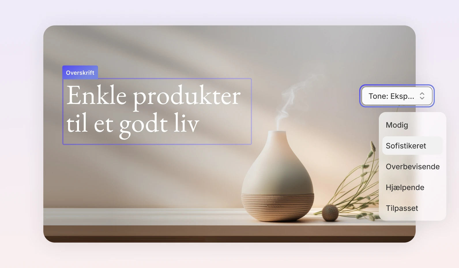 Brugergrænseflade i websitedesigner