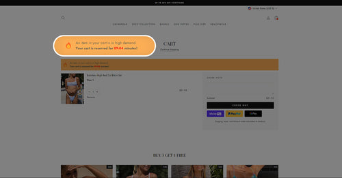 Cart Reserved On Website