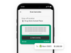 A smartphone shows a Shopify Balance account with a cash deposit confirmation