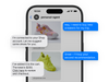 A conversation with an AI agent shows the agent creating a cart for the shopper after they asked for shoes and connected their Shop account