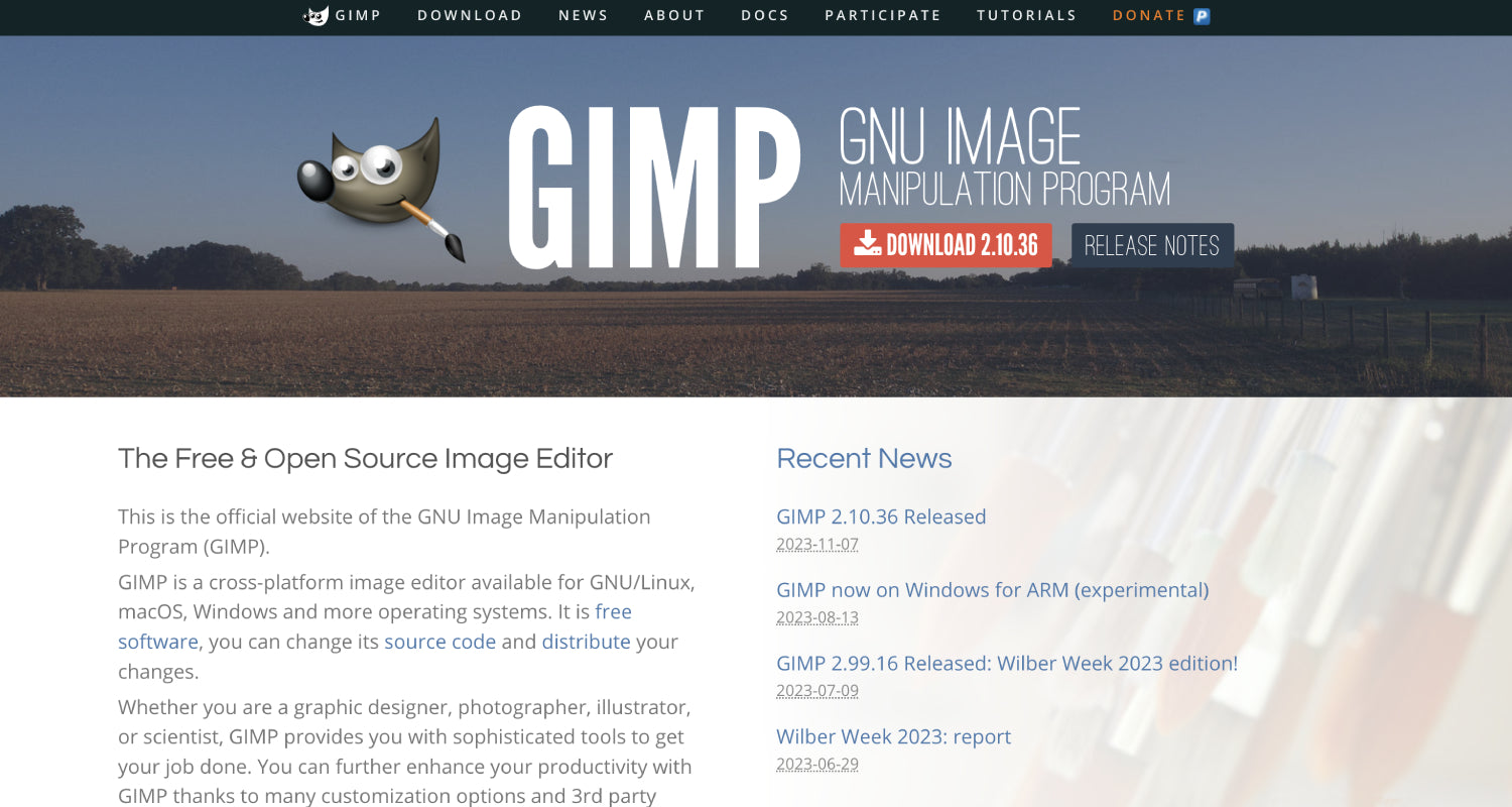 Melhor editor de fotos grátis - GIMP