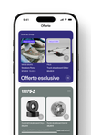 Una sezione nella parte superiore dell’app Shop mostra delle offerte esclusive.