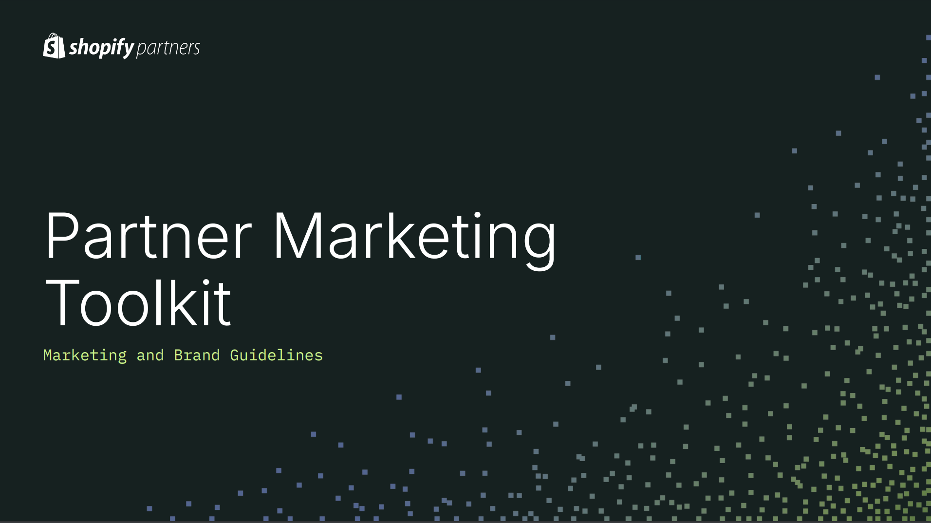 Brand resources for Shopify Partners header