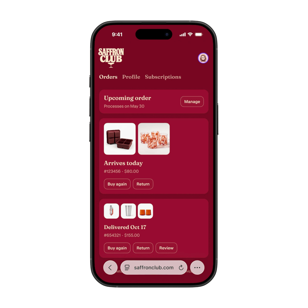 Customer account design improvements