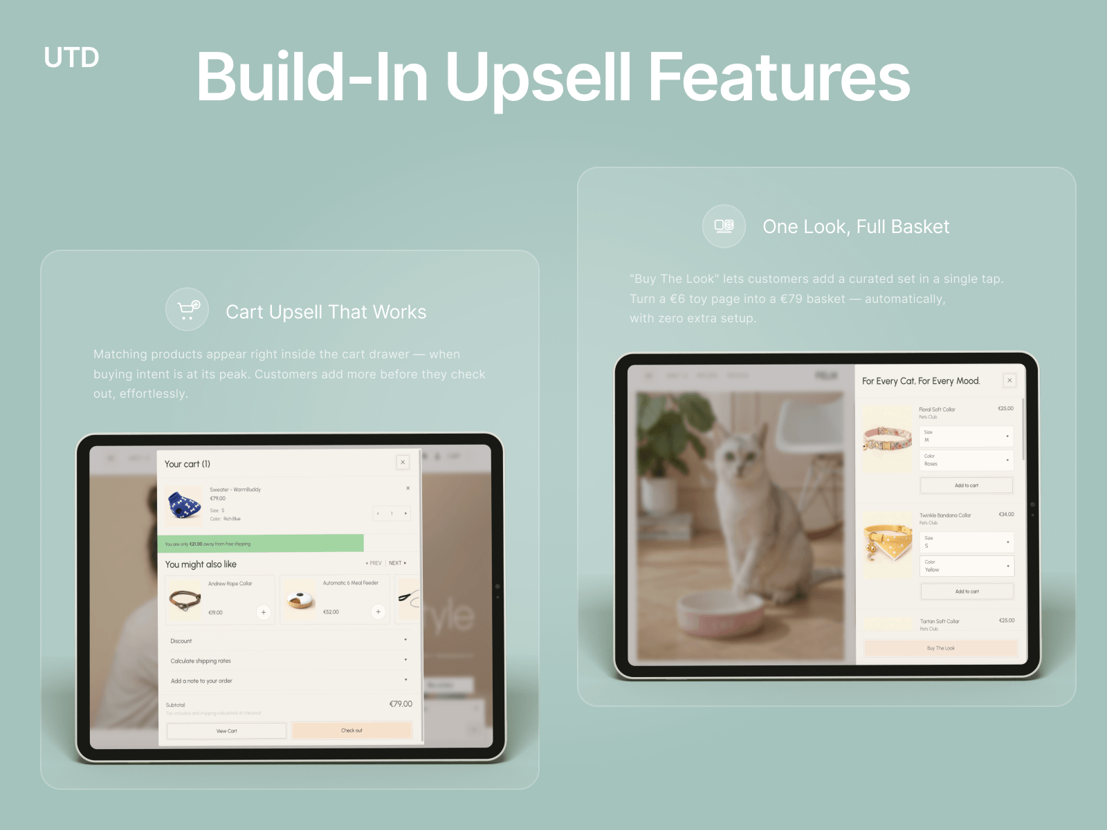 Built-In Upsell Features