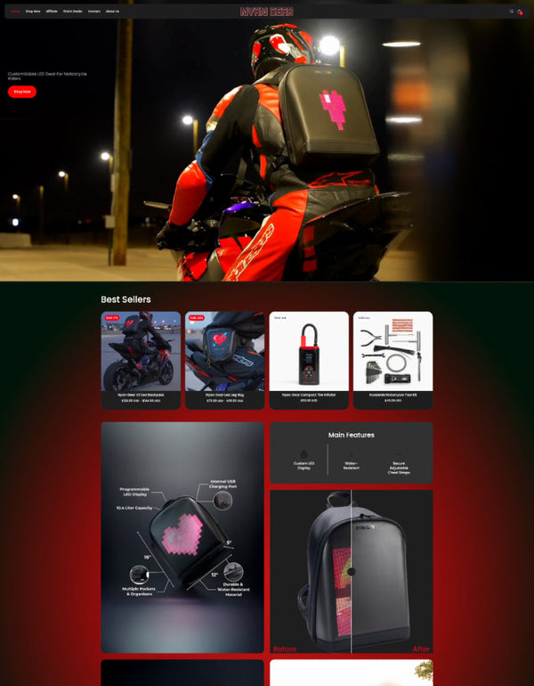 Captura de pantalla de la tienda online de 