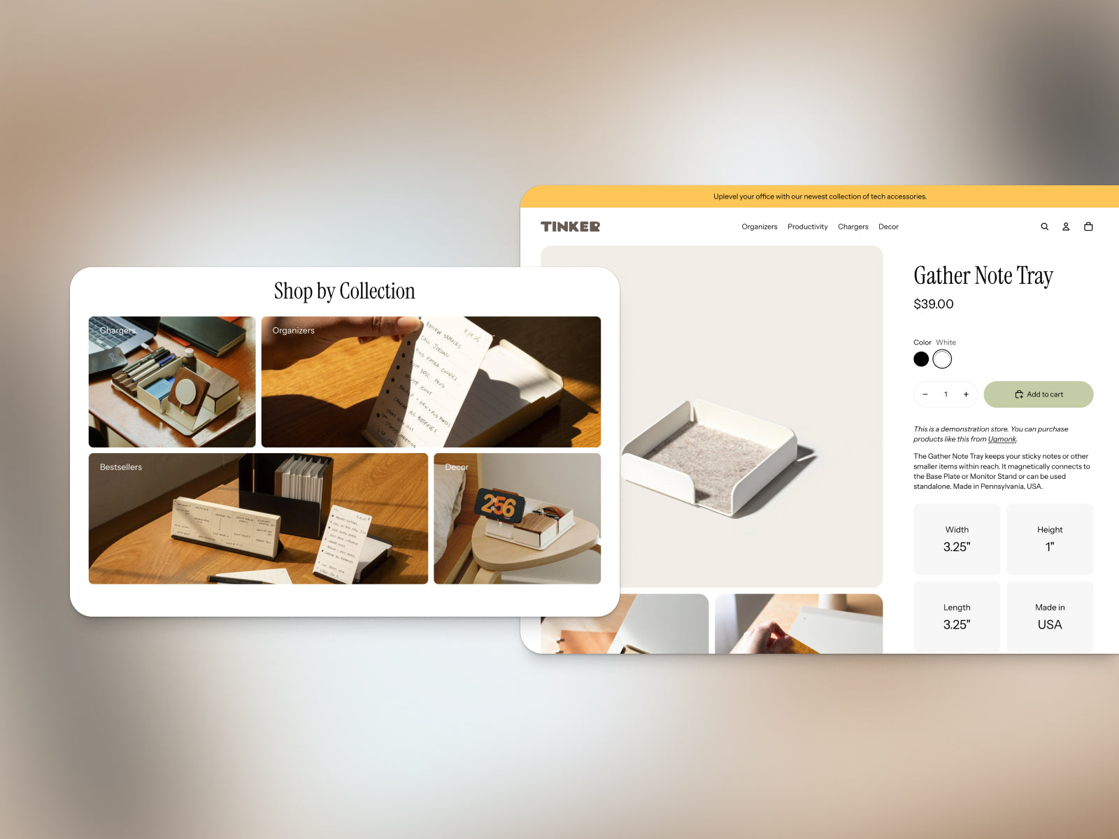 Rich product presentation