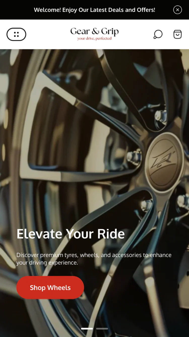 Theme screenshot that previews Grip