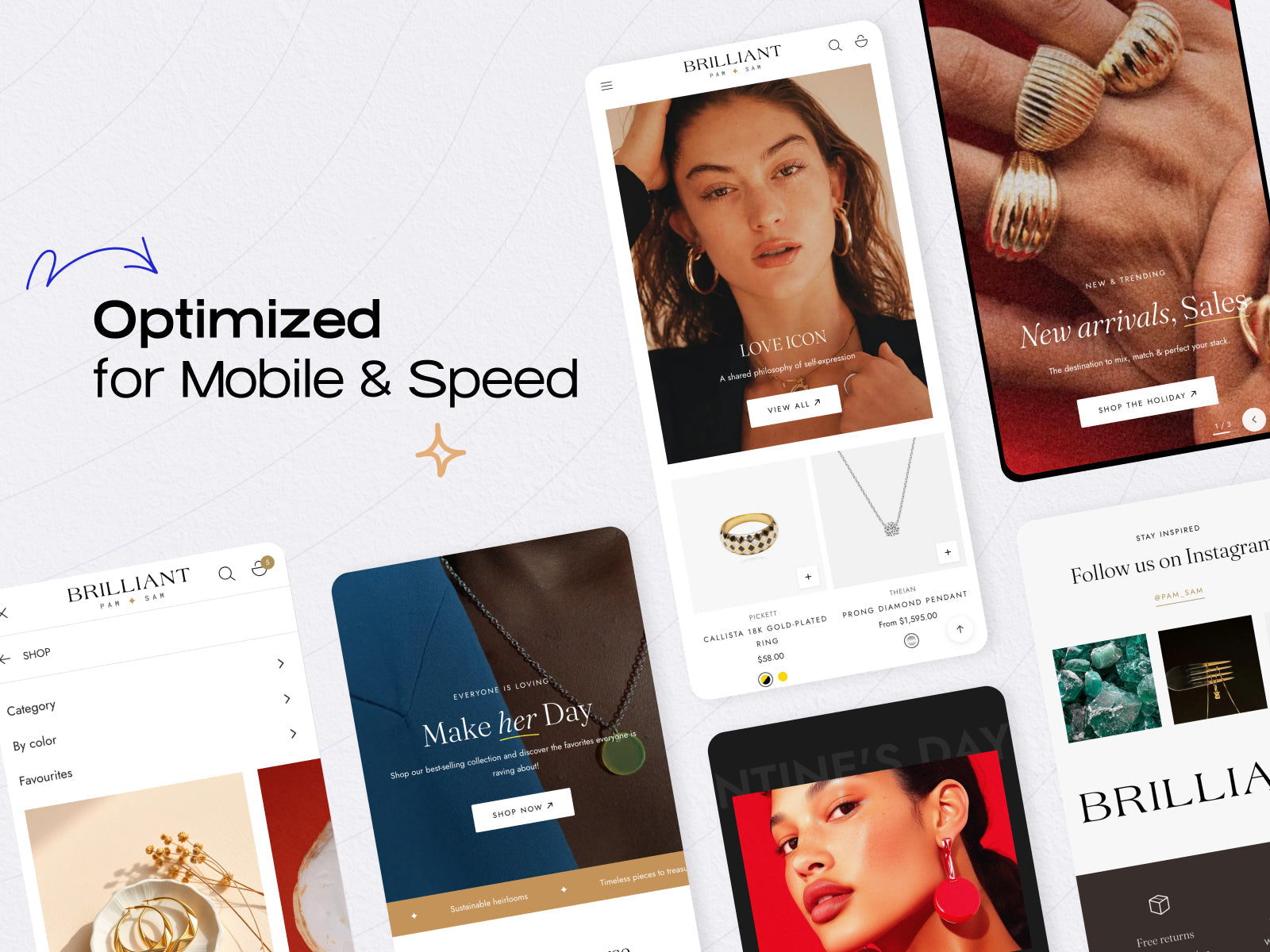 Optimized for speed & mobile