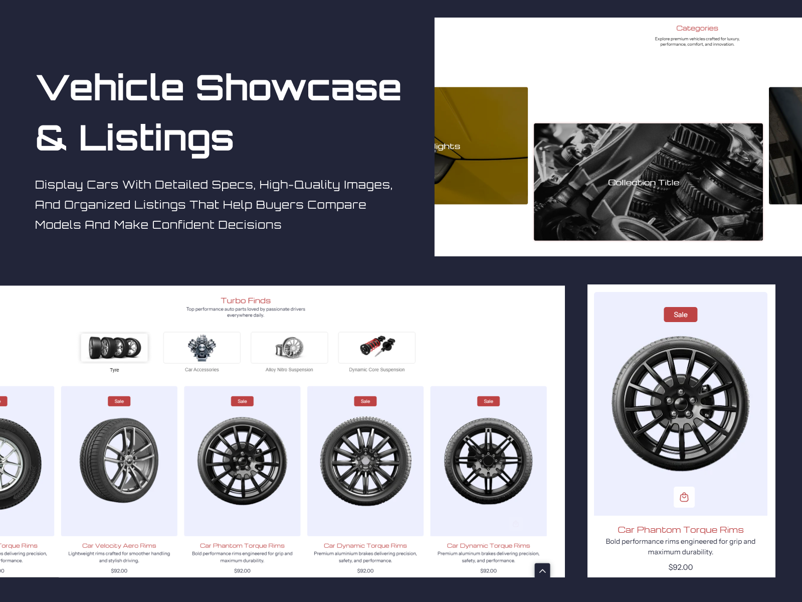 Vehicle Showcase & Listings