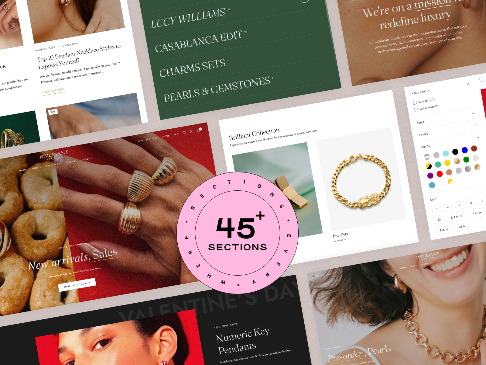 Feature-rich, Elegant sections