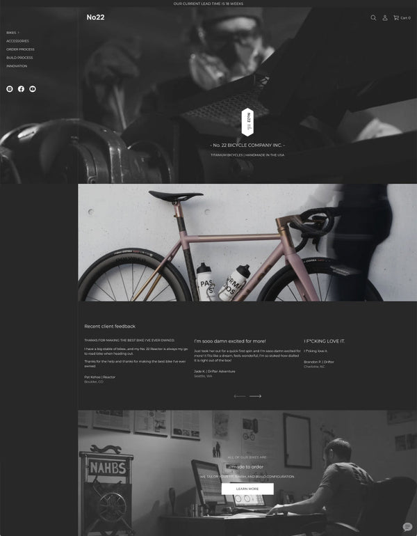 Captura de pantalla de la tienda online de 